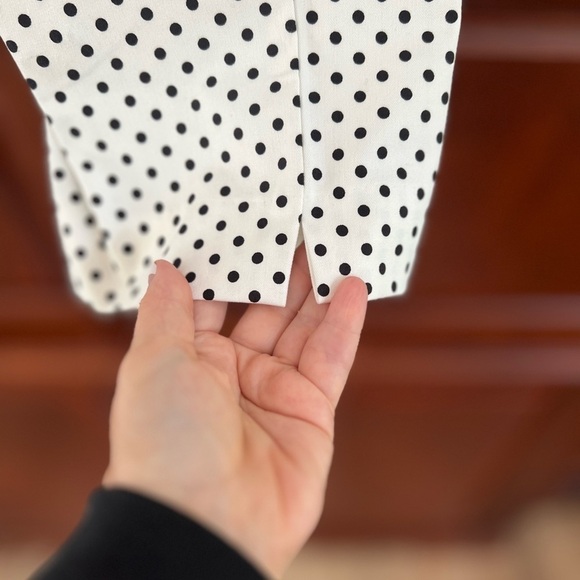 Chico’s so slimming new white and black polkadot pants - Picture 3 of 5